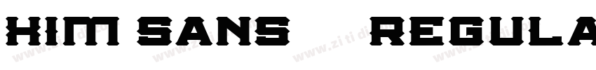 Xim Sans 手書き風 Regula字体转换